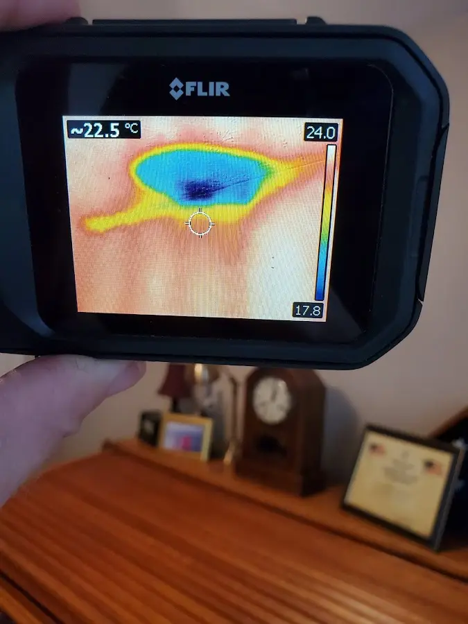 Thermal imaging inspection for water damage in Bethel